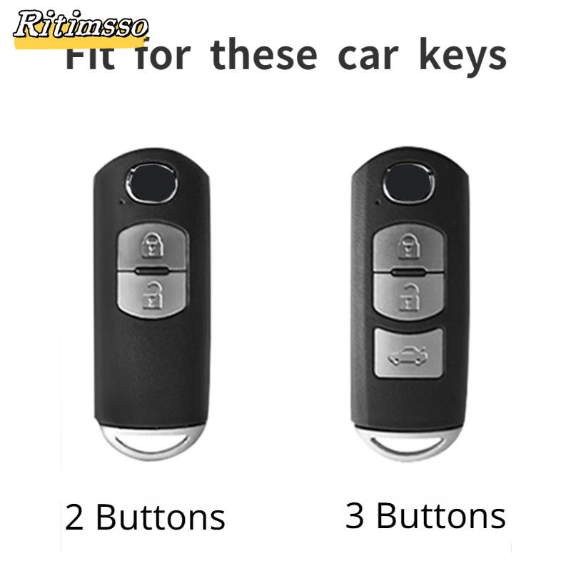 Soft Tpu Car Key Case Cover for Mazda 2 3 6 Atenza Axela Demio CX-5 CX5 CX-3 CX7 CX-9 2015 2016 2017 2018 2019 Car Accessories