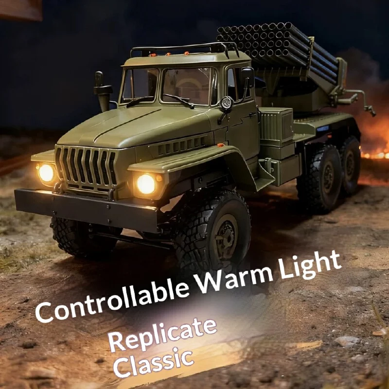 Hot WPL B36-2 1:16 RC Military Truck, BM-21 Grad Rocket Launcher
