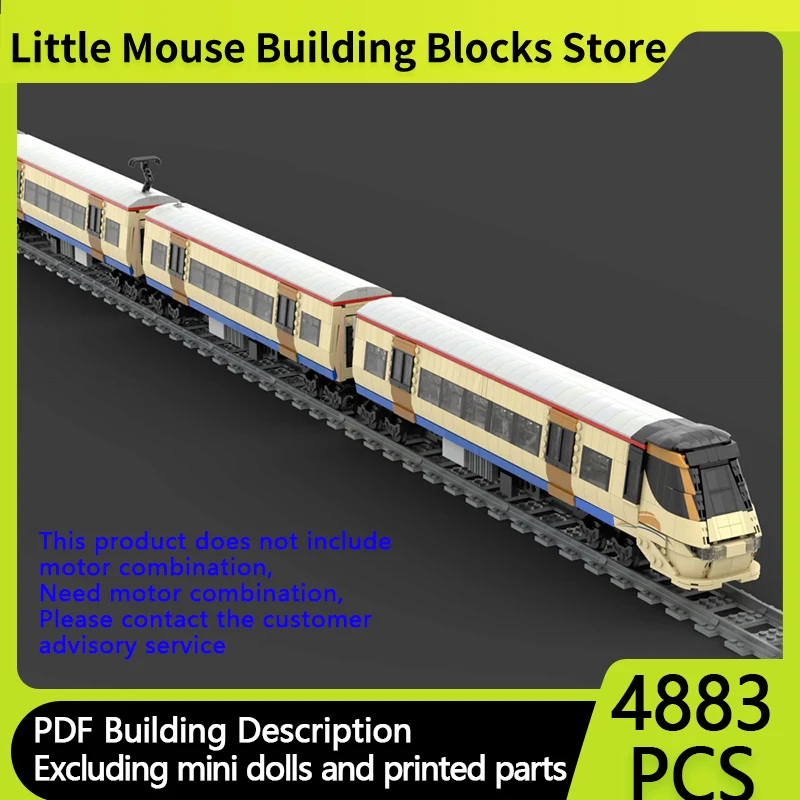 

City Car Model MOC Building Bricks High-Speed Railway Train Modular Technology Children Holiday Gifts Assemble Toys Suit