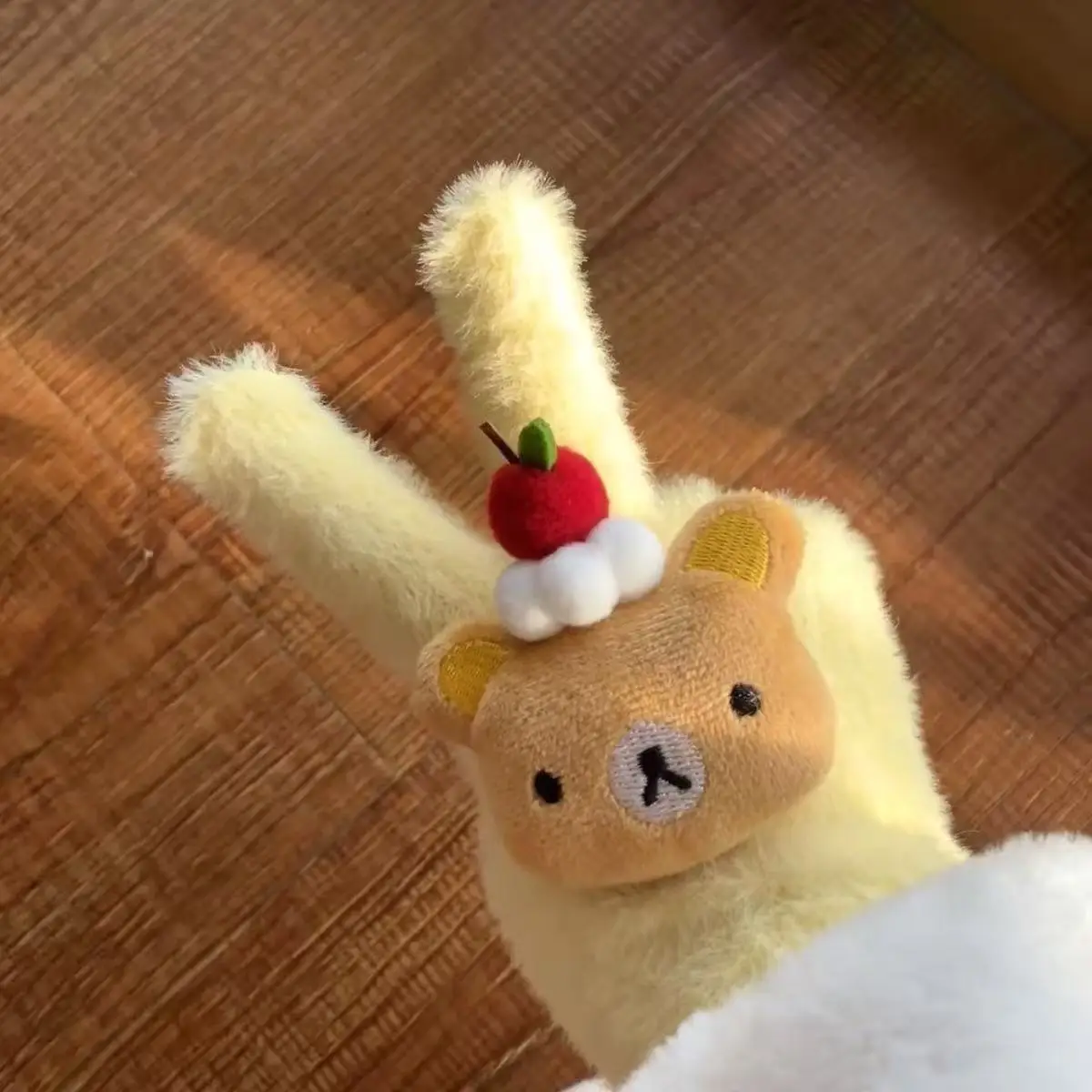 قفازات الكرتون Rilakkuma الكرتون Kawaii طباعة قفازات الاصبع قفازات الشتاء الدافئة الأطفال في الهواء الطلق الدراجات اكسسوارات هدايا عيد الميلاد