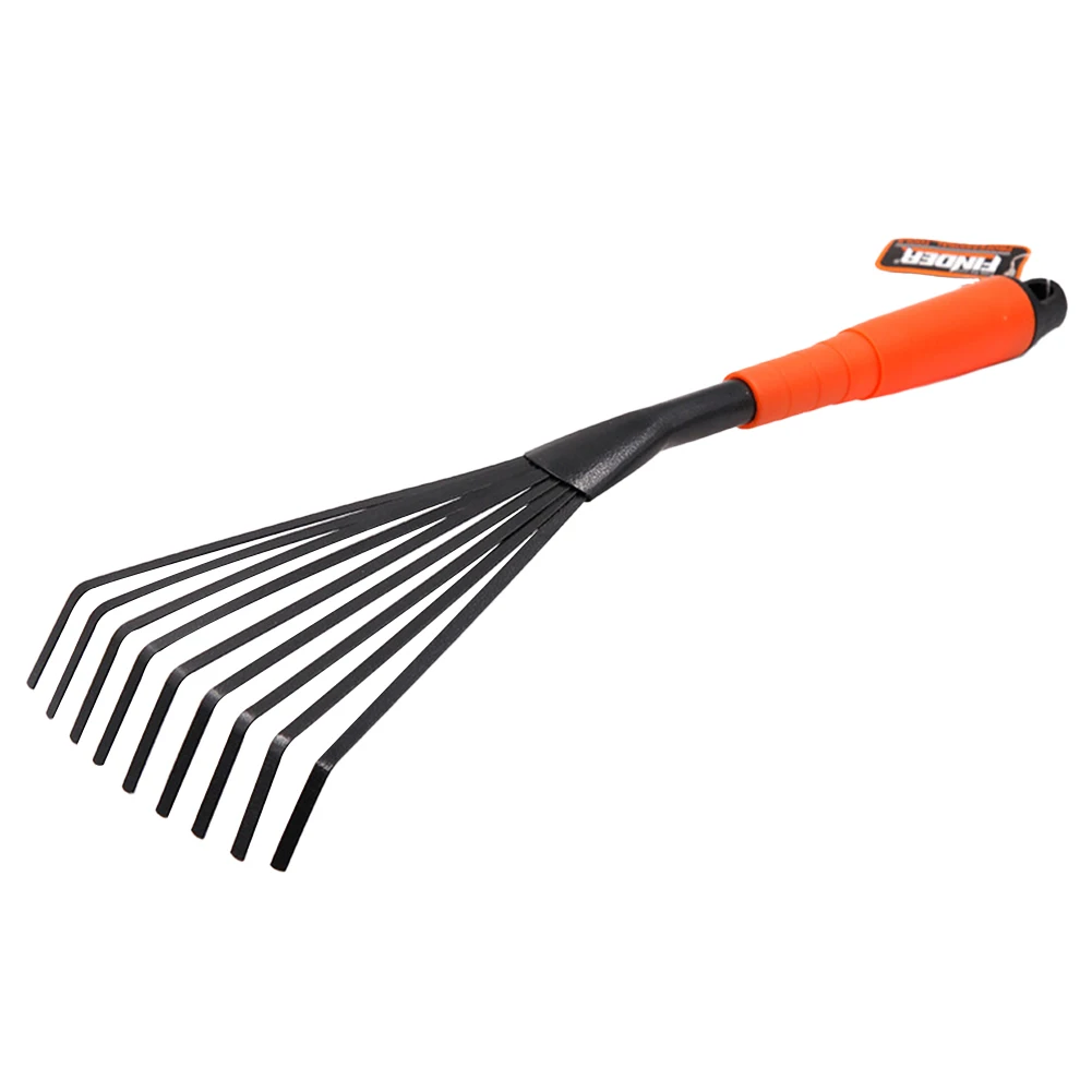 Garden Rake Multifunctional Hand Rake Mini Grass Rake Horse Manure Picker Ergonomic Grip