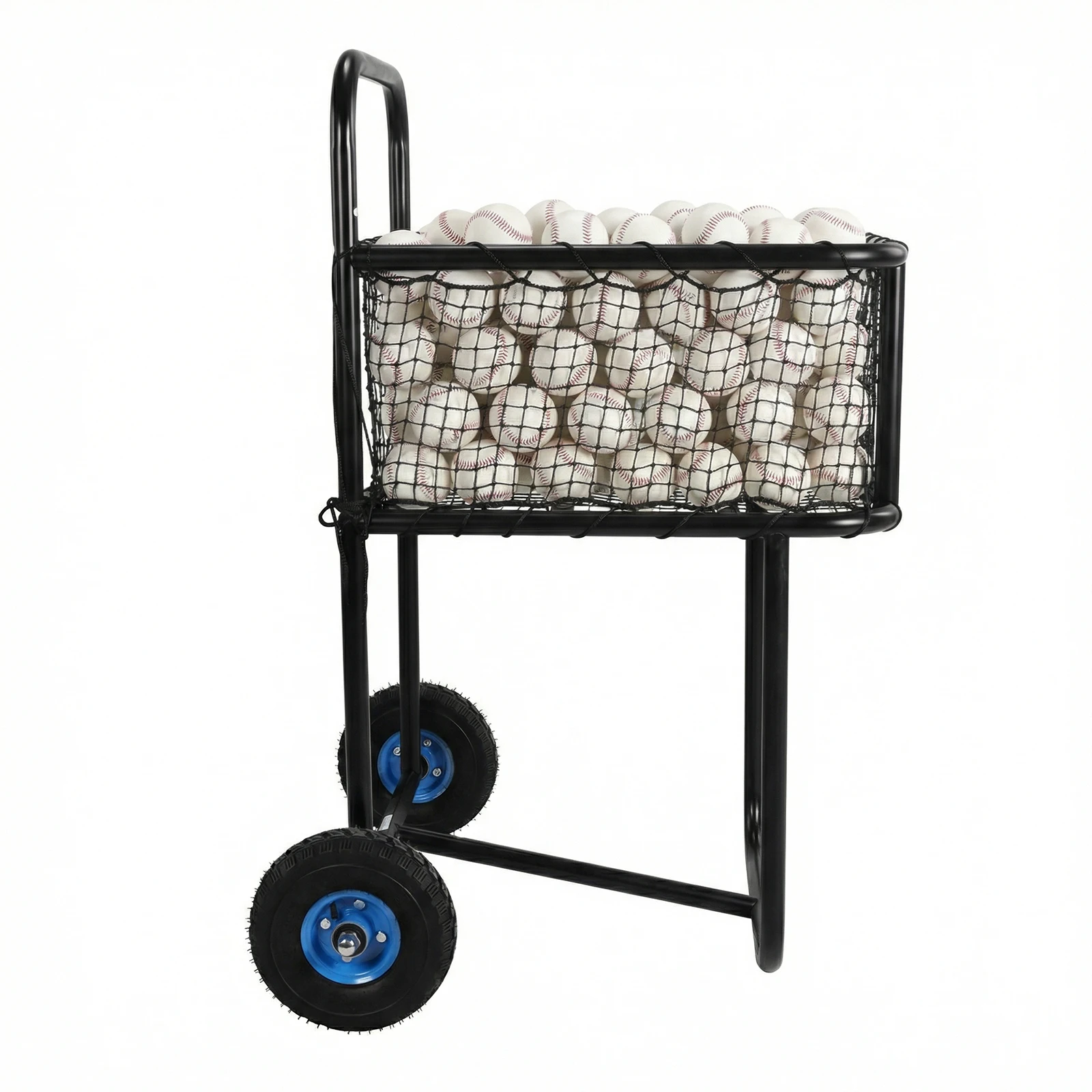 Sports Ball Organizer with Wheels Portable Tennis Ball Hopper Holds Hundreds of Balls for Basketball Football Volleyball Rugby