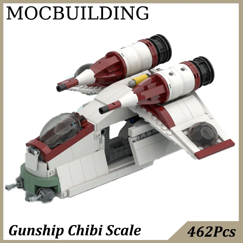 

Gunship Model Spaceship Fighter MOC Building Blocks Toys for Kids Birthday Gift Construction Toy 40558 Compatible