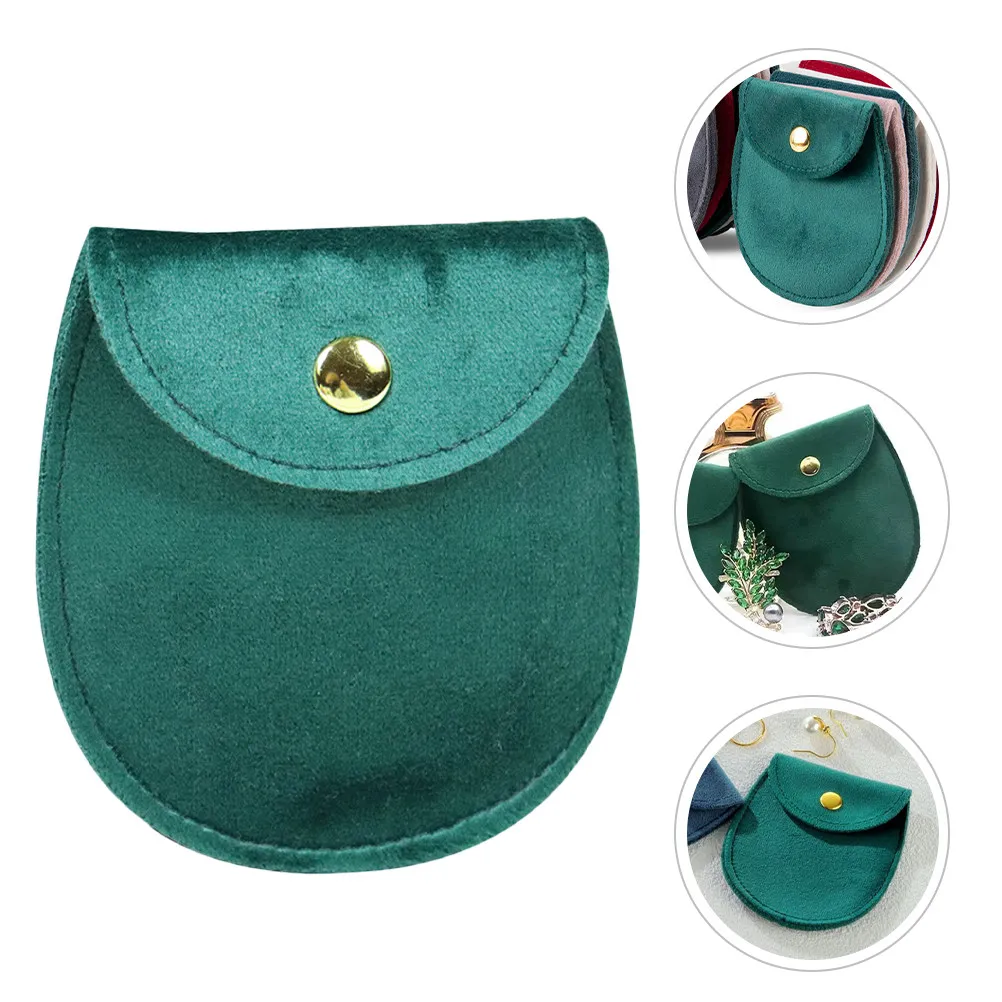 

Small Jewelry Pouch for Rings Earrings Necklaces Bracelets Snap Button Closure Elegant Gift Bag Wedding Birthday Storage