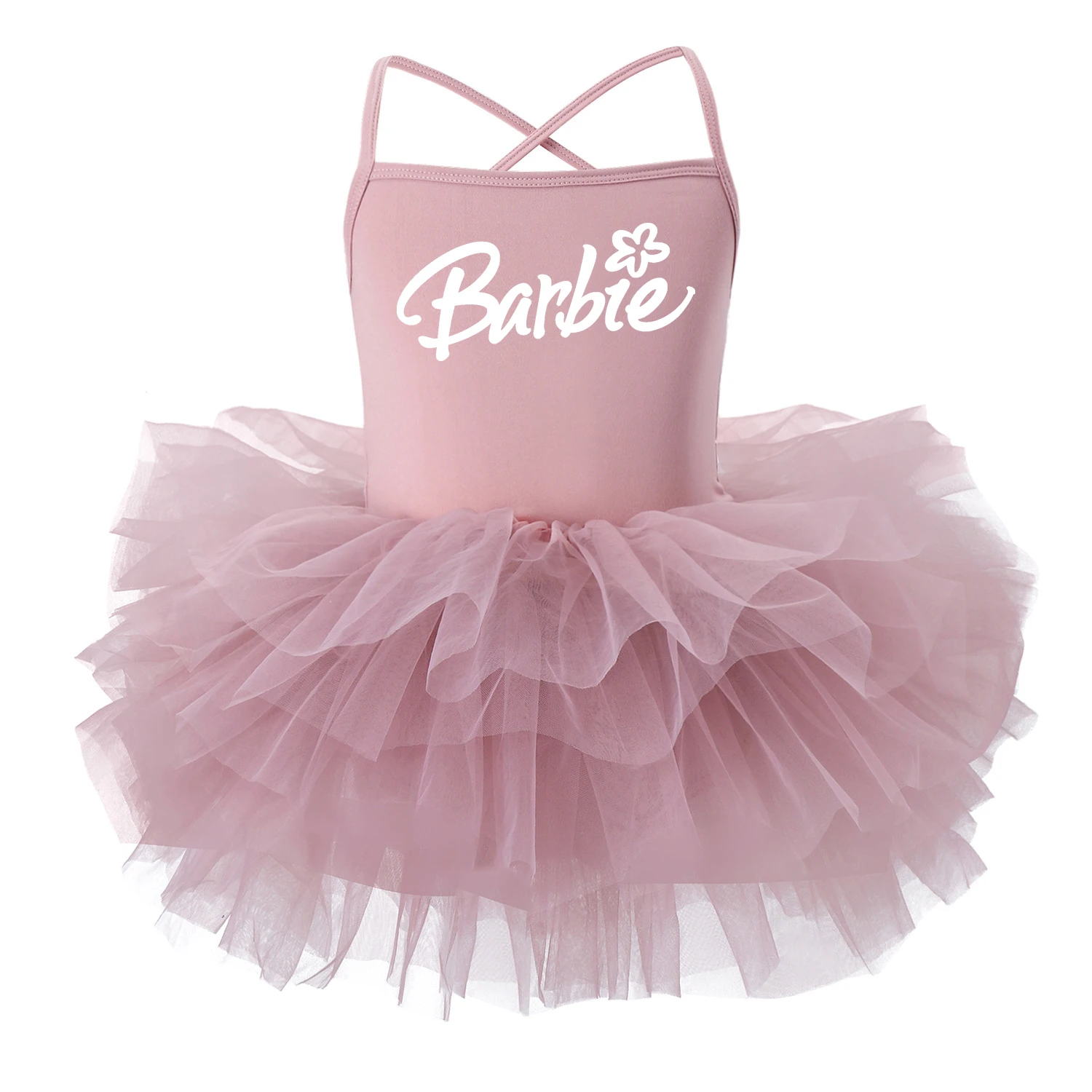 Cartoon Cute Barbie Children Summer Princess Dress Camisole Skirt Kids Girl Ballet Dance Clothing Tutu Skirts One Piece Dresses