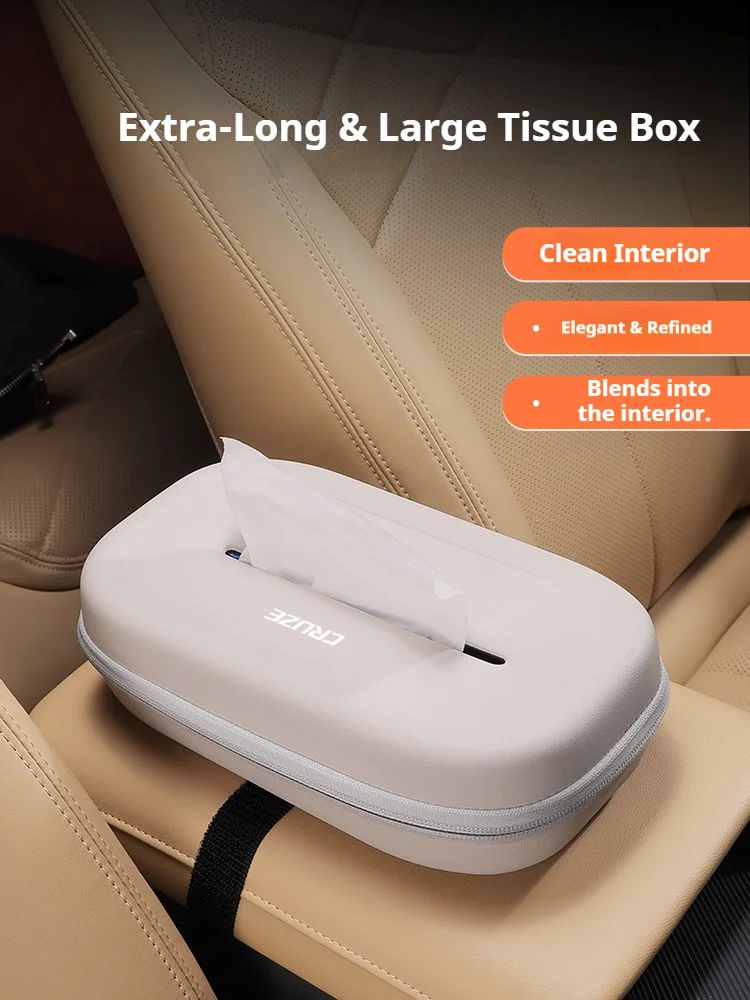 Car 3D stereoscopic Extra-Long & Large tissue box seat backrest Sunshade panel tissue box For Chevrolet Cruze Accessories