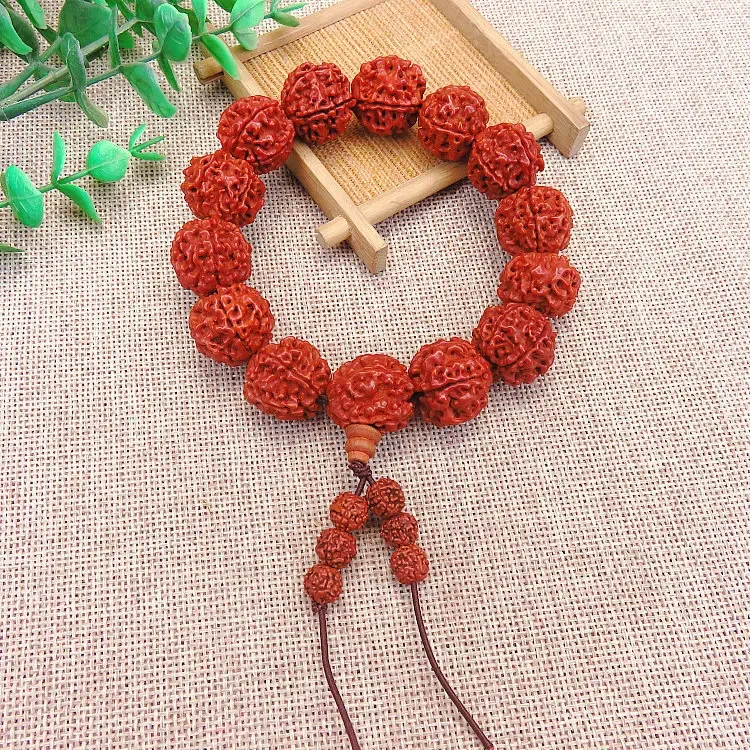 Nepal Five-petal Rudraksha Hand String Natural Bodhisattva Beads Hand String Creative Geometry Stationery Jewelry Gift Wholesale