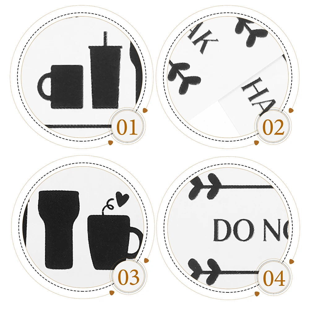 

100 Pcs Straw Glass Cup Packaging Label Care Instructions Cards Tumbler Cleaning for Paper Insert
