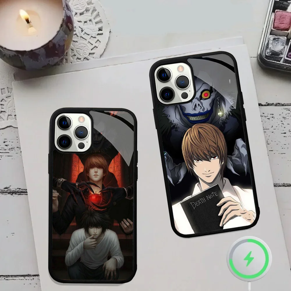 D-Death Note-S R-Ryuk Kira Phone Cases For IPhone 15 14 13 Pro Max 11 12 Mini Alex Mirror TPU Shell