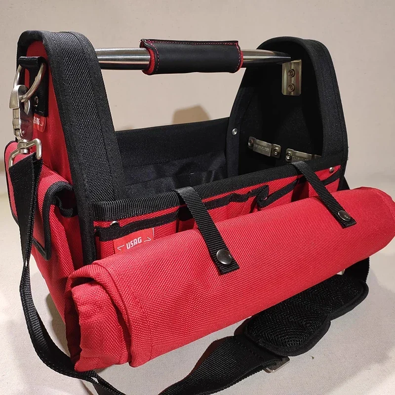 EASEMAN Handheld Toolkit Multifunctional Maintenance Electrician Kit Enlarged and Thickened Durable Canvas One Shoulder Toolkit