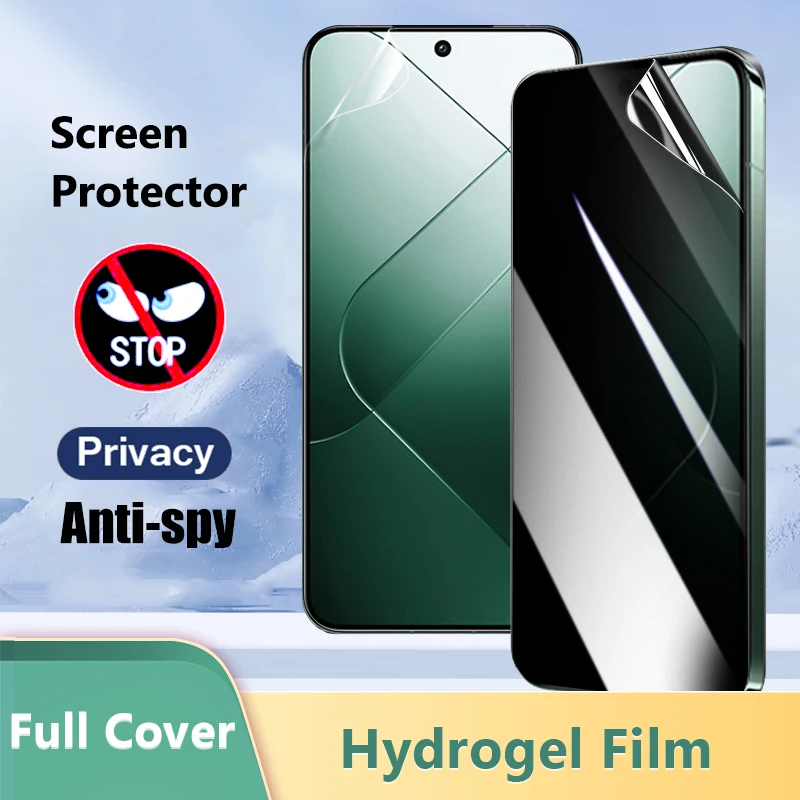 

Для Xiaomi 17 15T 15S 15 14T Pro Max Ultra 17Pro 5G антишпионская гидрогелевая пленка полное покрытие конфиденциальная мягкая защитная пленка для экрана