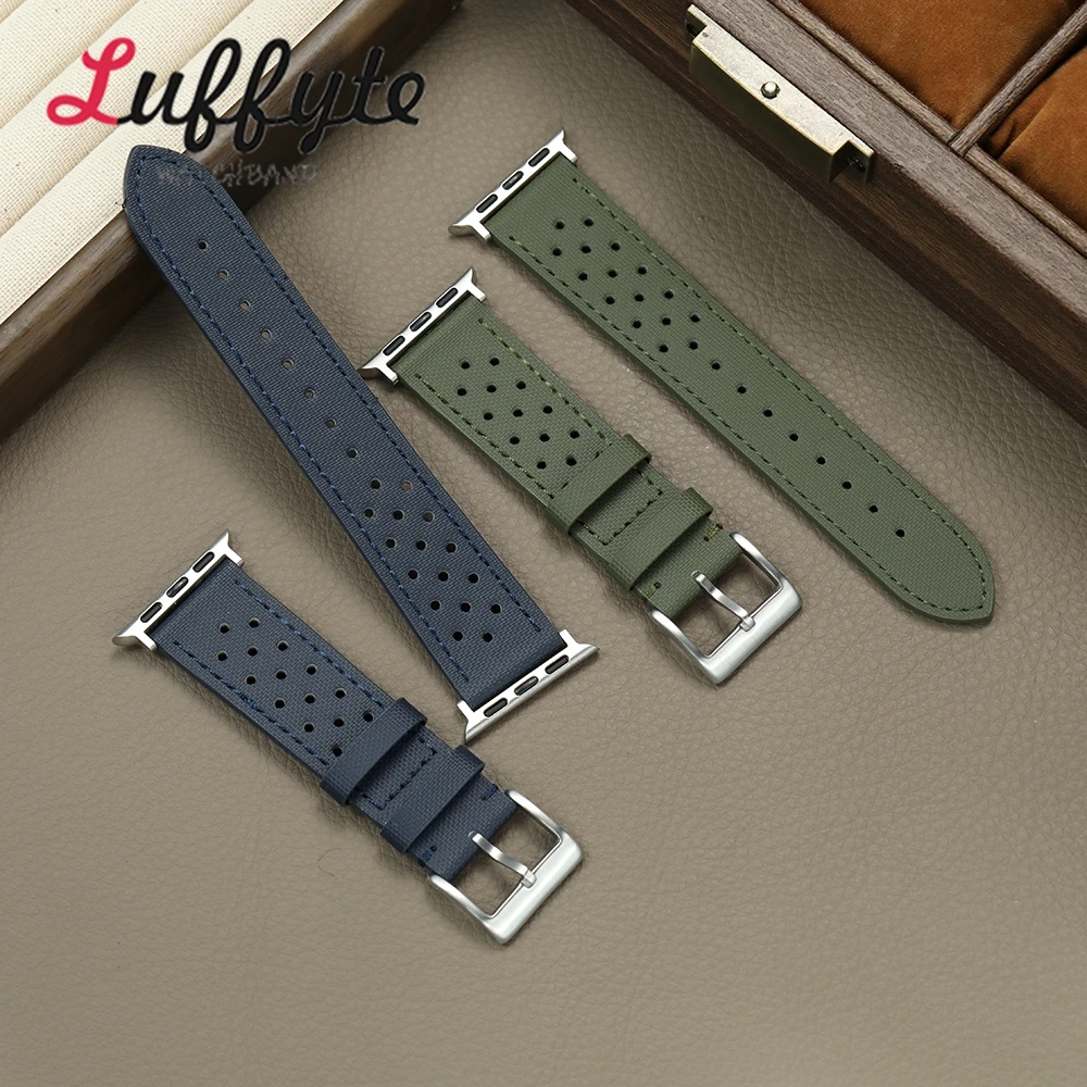 Nylon Langlebiges Uhrenarmband für Apple Watch 1-10 Ultra SE 2 Sportuhrenarmband für Iwatch 38 40 41 42 44 45 46 49 mm Armband