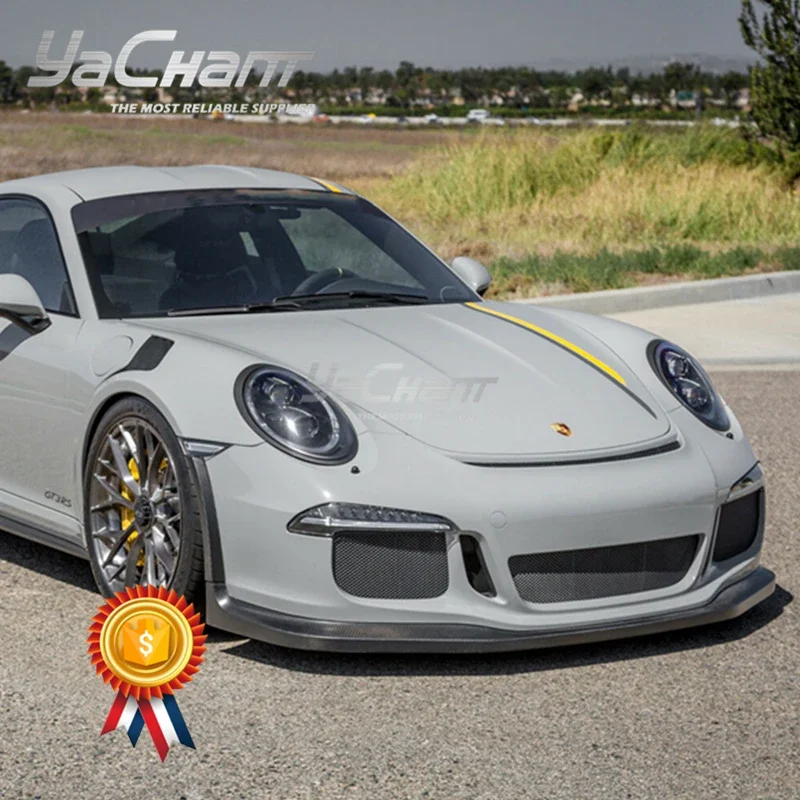 

Dry Carbon Fiber Front Bumper Splitter Fit For 2014-2016 991 GT3 RS VRS V-RS Style Front Under Lip
