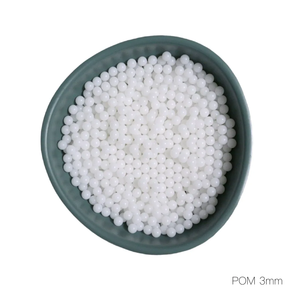 

3mm Delrin Polyoxymethylene ( POM ) / Celcon Solid Plastic Balls for Ball Valves and Bearings