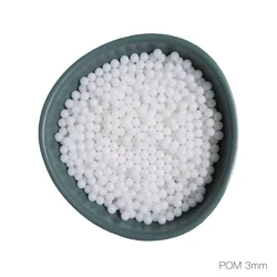 3mm Delrin Polyoxymethylene (POM) / Celcon Solid Plastic Balls for Ball Valves and Low Load Bearings