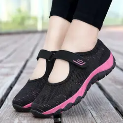 New Spring Autumn Fashion Women Platform Shoes Flat Woman Shoes Woman Breathable Mesh Casual Sneakers Zapatos De Mujer