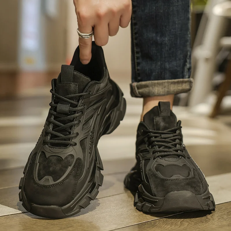 

Pu'er Men's Casual Running Shoes Spring Summer Trend Shock Absorption Wear-Resistant Low Top Glue Adhesive Rubber Outsole