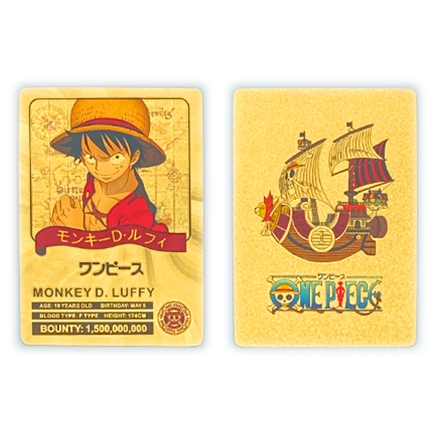 قطعة واحدة من بطاقة ذهبية لشخصية كرتونية يابانية أنيمي نامي تشوبر مجموعة الأوراق النقدية الذهبية الصغيرة هدية عيد الميلاد وأعياد الميلاد