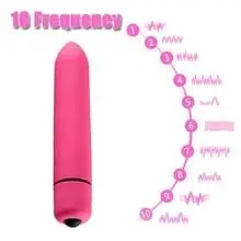 Potente Mini Bullet G-Spot vibratore giocattolo del sesso per adulti clitoride 10 velocità masturbazione (rosa)