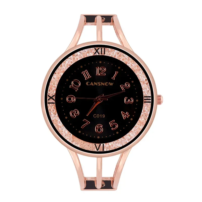 Moda damska zegarki Top luksusowa marka zegarek dla kobiety dorywczo Rhinestone bransoletka damska kwarcowy zegar montre femme