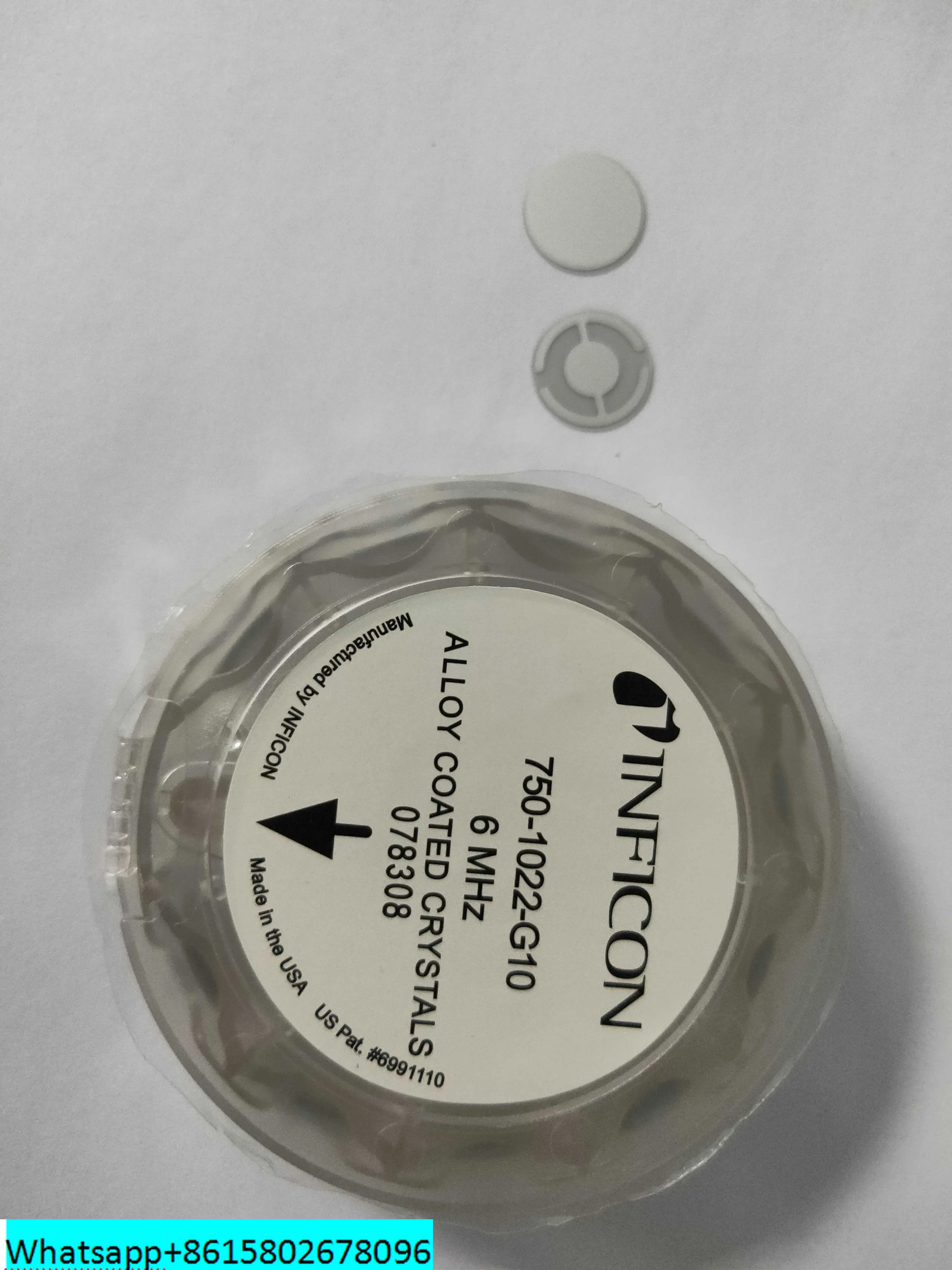 Oscillateur à cristal en alliage d'aluminium argenté, 6MHz, 7Liqu1022-G10