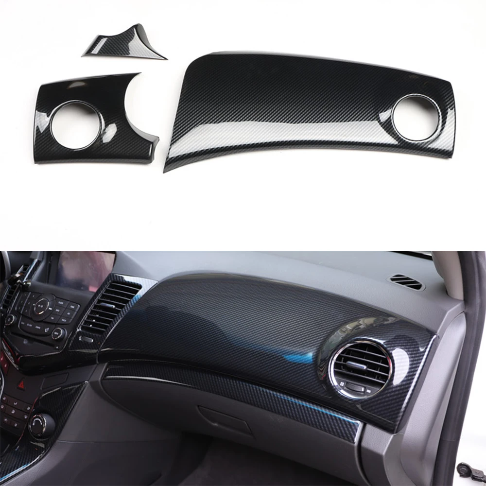 Pasuje do Chevrolet Cruze 2009-2013 2015 LHD przednia deska rozdzielcza samochodu wylot powietrza dekoracja wentylacyjna naklejki wnętrze samochodu listwy