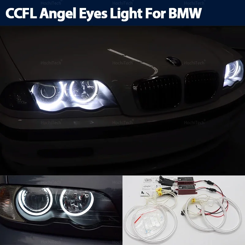 

Excellent 4 Pcs Ultra Bright CCFL Angel Eyes Rings for BMW 3 Series E46 316i 318i 320i 323i 325i 328i 330i 318d 329d 97-06