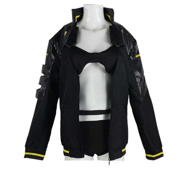 Anime Edgerunners Rebecca Costume Cosplay Giacca Parrucca Adesivi per tatuaggi Copricapo Vestito Costumi di Halloween per donne Abiti cosplay