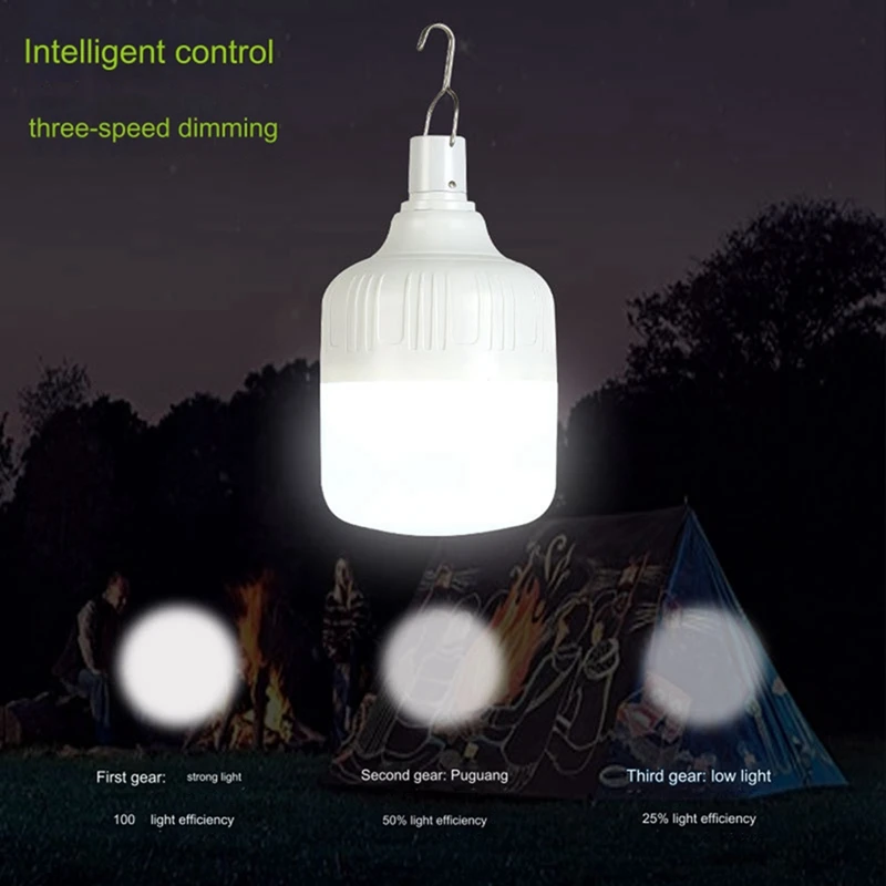 

Rechargeable Bulb Portable Camping Light Bulb Emergency Lighting Flashlight Lights Outdoor Hanging Tent Light