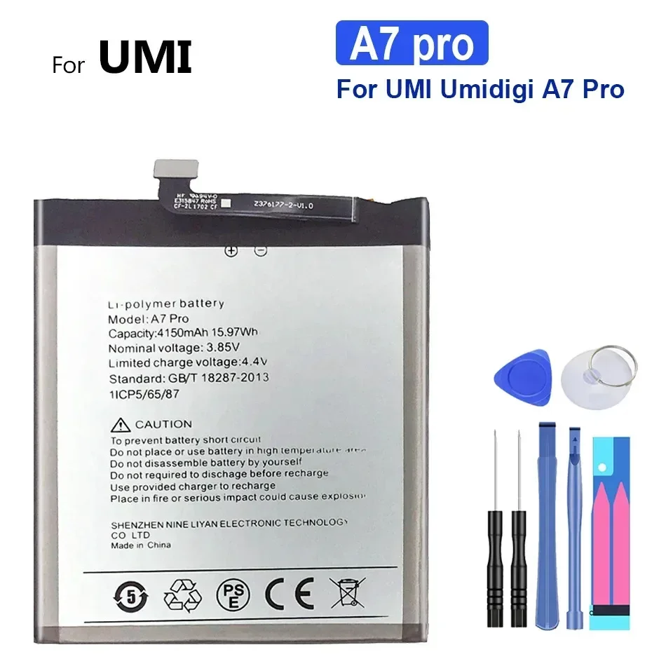 High Capacity Battery 3150mAh-5150mAh For UMIDIGI A13 A1 A3 A11 A5 A7 (Pro Max) A7S Portable batteries