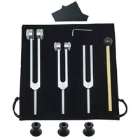 3PCS Tuning Fork Set 128 256 512 HZ Yoga Tuning Forks Meditation Group Healing Aluminum Soothing Relaxing Musical Percussion