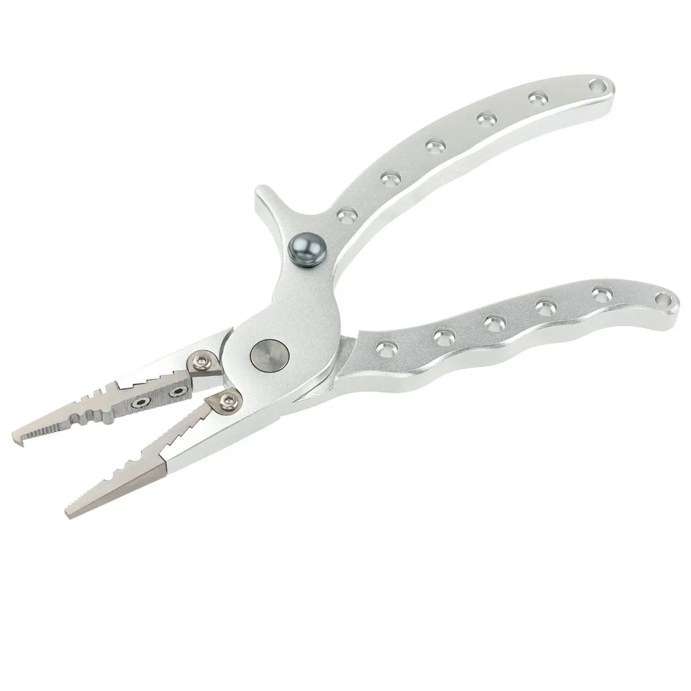 Wholesale 20cm 102g Multifunctional Fish Pliers Stainless Steel Blade Curved Durable Waterproof Fishing Pliers Stream Saltwater