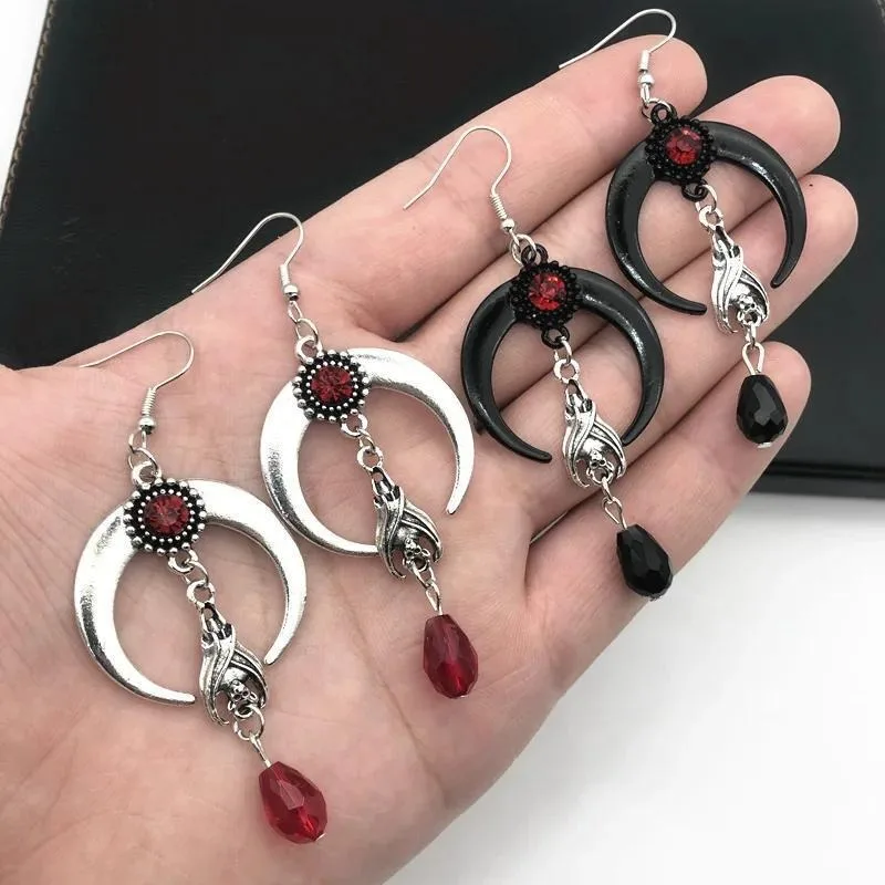 

Imported sexy exaggerated bat earrings inspirational Gothic pendant graduation gift jewelry