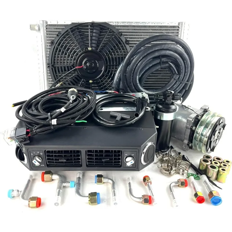 

A/C KIT UNIVERSAL UNDERDASH EVAPORATOR 432-100 12V WITH ELECTRICAL HARNESS Black