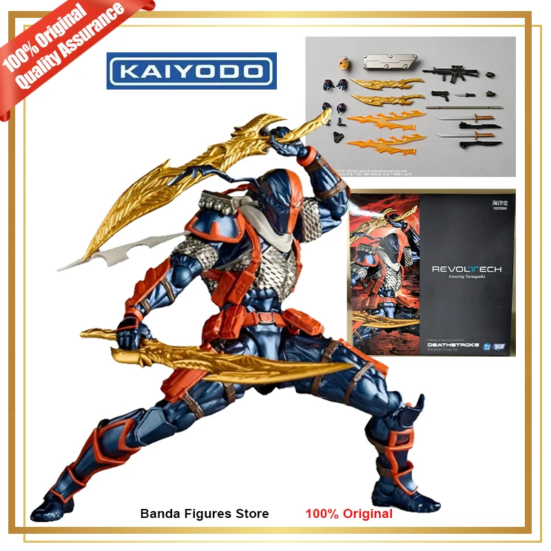 11, оригинальные комиксы Kaiyodo NR059 Deathstroke Ver1.5, удивительные Yamaguchi Revoltech, Lethal Assassin, в наличии, фигурки героев
