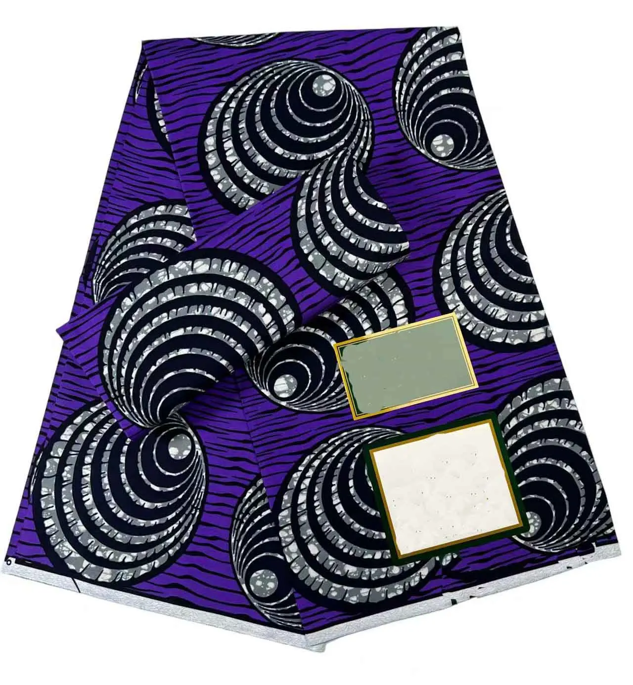 100% قطن 6 ياردات شمع كلاسيكي حقيقي مضمون قماش طباعة شمع حقيقي هولندي hollandais pagne أفريقيا فستان #4