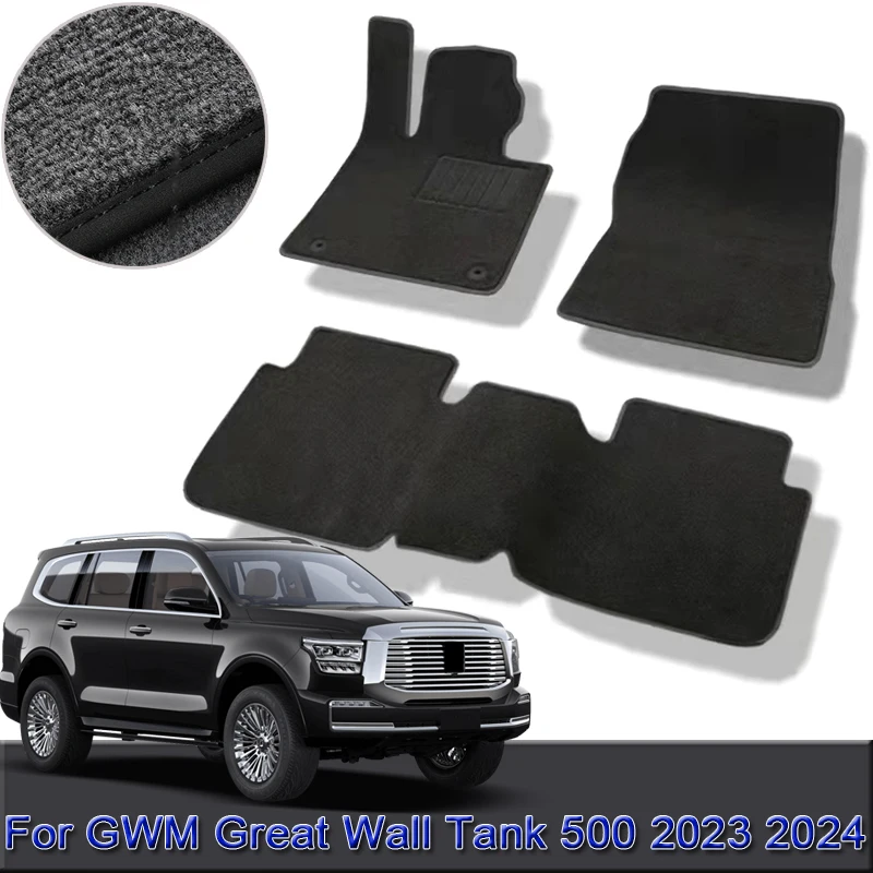 

Fit For GWM Great Wall Tank 500 2023 2024 Custom Car Floor Mats Waterproof Non-Slip Floor Mats Interior Carpets Rugs Foot Pads