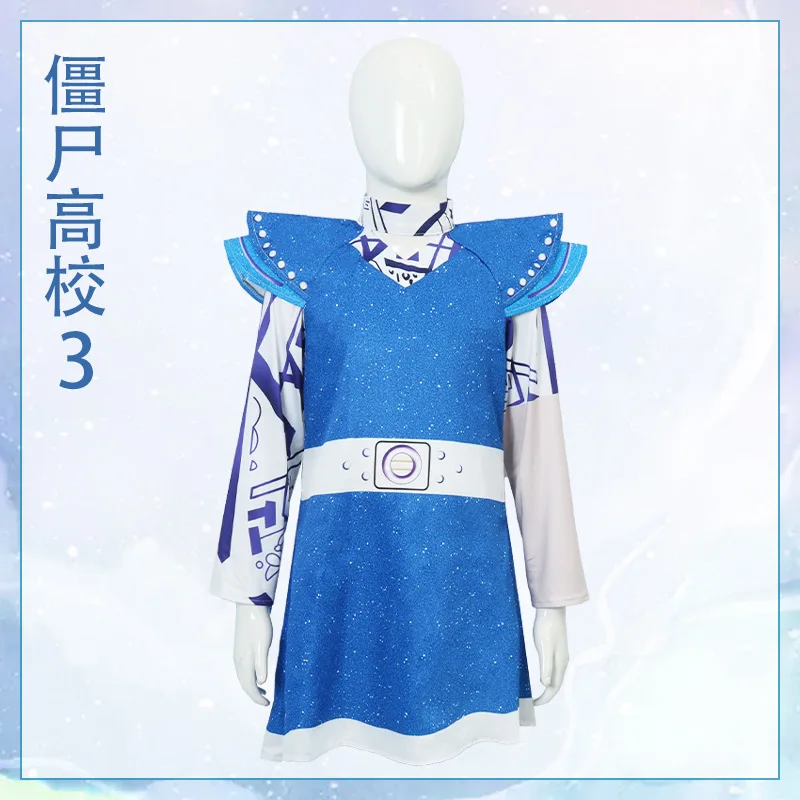 1 set of children's Halloween cos horror stiff dress, Christmas Halloween cosplay costume stage performance