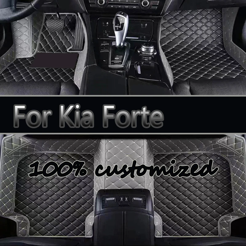 

Автомобильные коврики для Kia Forte Cerato K3 BD MK3 2019 ~ 2022 Коврик против грязи Роскошный кожаный напольный коврик Прочные коврики Ковер Автомобильные аксессуары