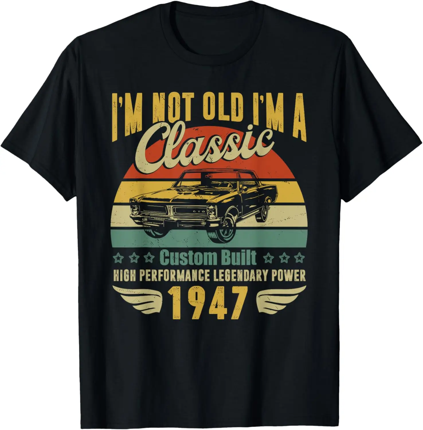 75th Birthday Decorations Vintage Gifts for 75 Year Old Man T-Shirt