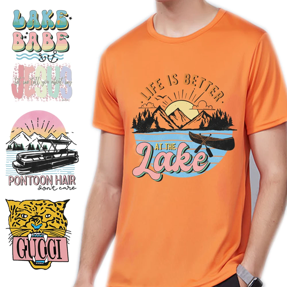 80x40mm 100pcs Personalize Design Printed Thermal Sticker Embroidery Decals Waterproof Heat Iron Transfer Labels DIY For Clothes