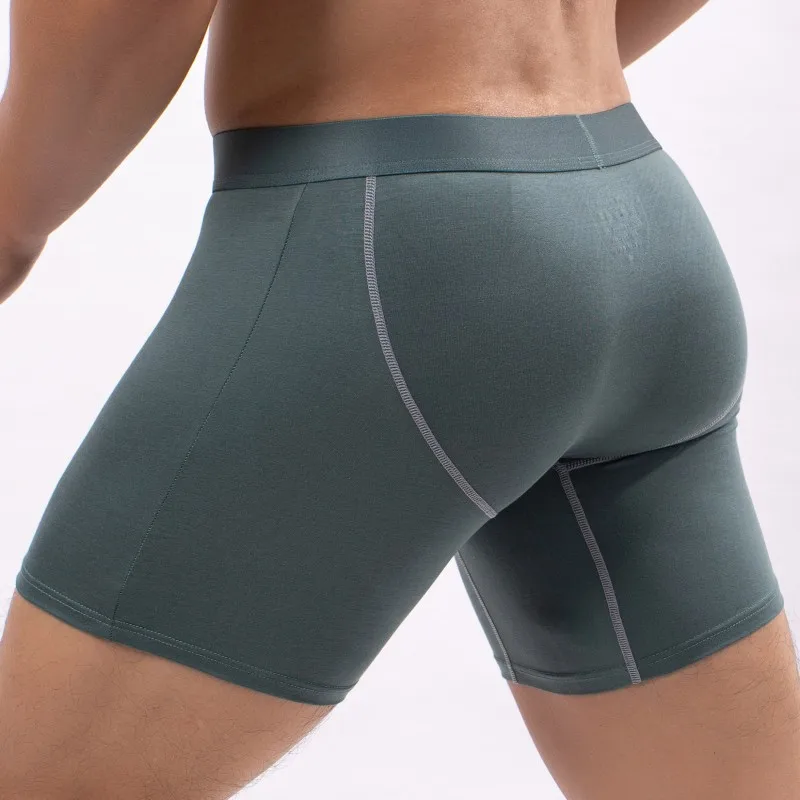 

Boxer U Convex Chub Rub Proof Boxer Shorts Running Uomo Lunghi Palestra Long Leg Modal Sport Boxers Gym Leggings Men Underwear