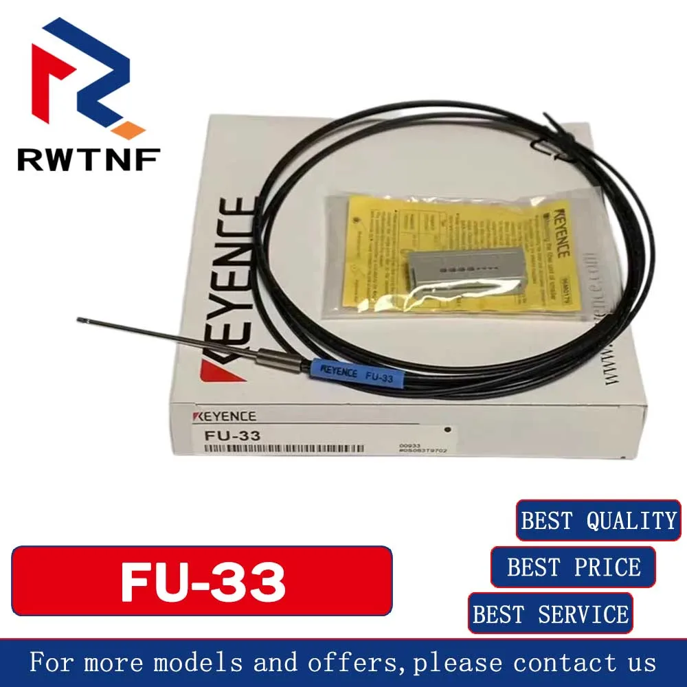Brand New Genuine FU-33 KEYENCE Reflective Fiber Optic Sensor 100% Original, Stock in Stock