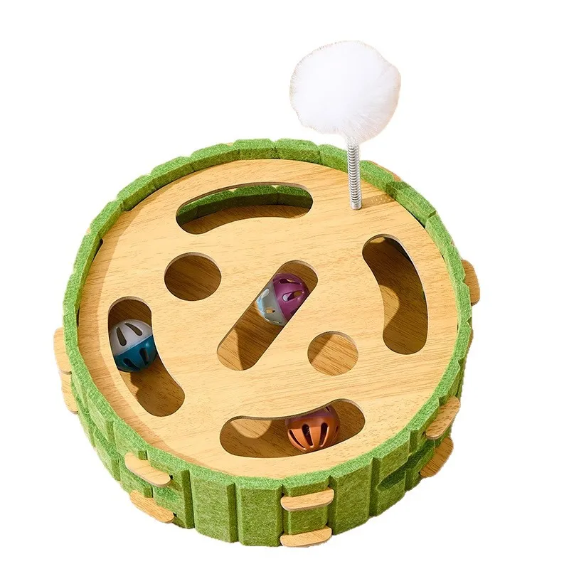 Laberinto interactivo para gatos con rascador y juego antiaburrimiento - imagen 2