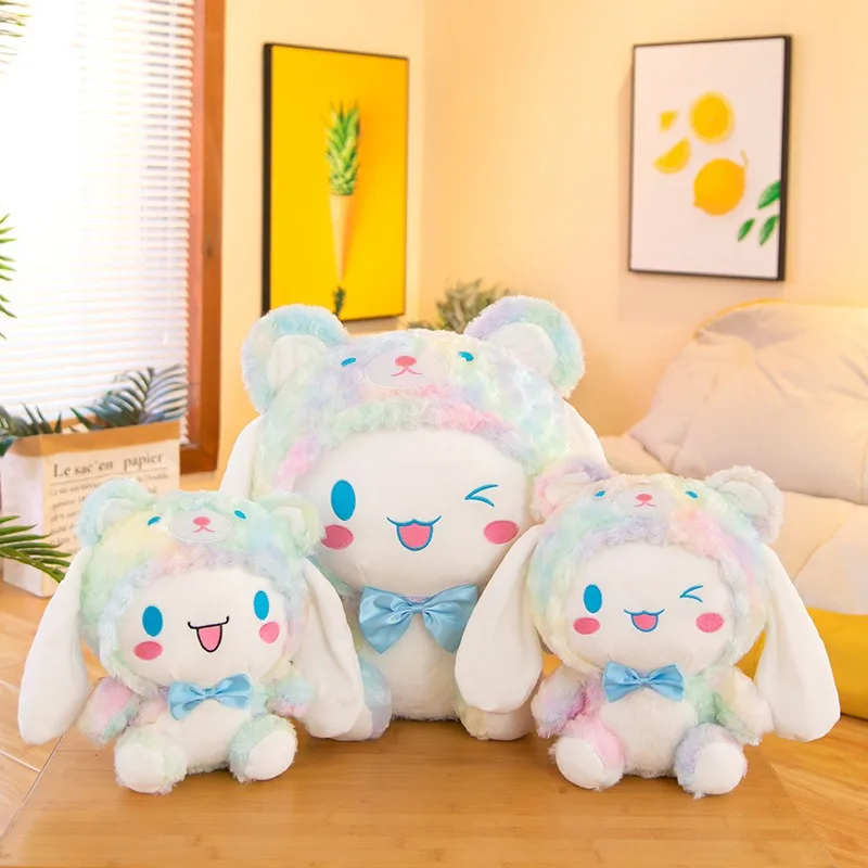

Sanrio Kawaii Cinnamoroll Plush Shimmer Stuffed Doll Large Cute Plush Toy for Kids Birthday Gift Perfect for Claw Machine Prize