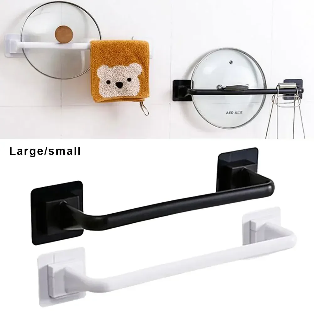 Hot Bathroom Towel Rack Self-Adhesive Towel Towel Bar Stick On Wall Bath Towel Holder Rail Rack Bathroom Accessories