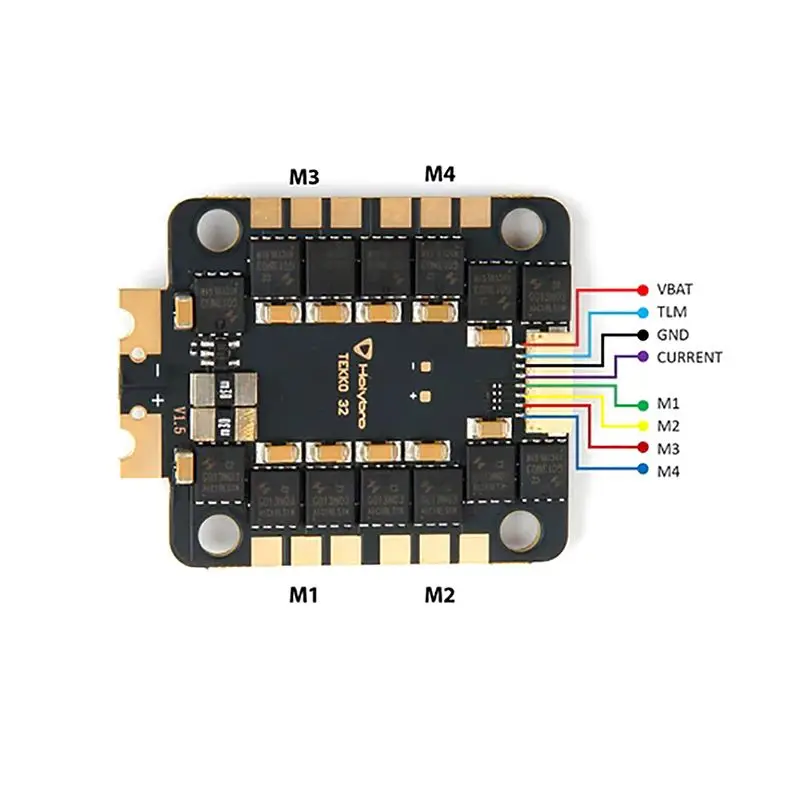 ShenStar Tekko32 F4 MCU 4in1 50A ESC 32bit BLHELI32 3-6S 96K 30.5x30.5 holes For FPV Racing Plane Accessory