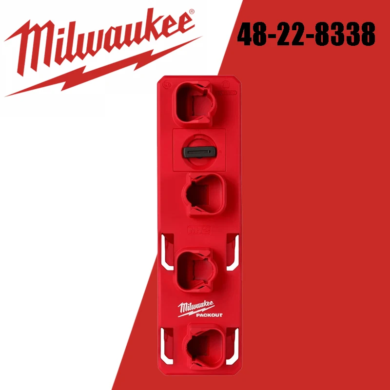Milwaukee Battery Rack Exhibition Storage Pace M12 Acessórios para Ferramentas de Poder 48228338