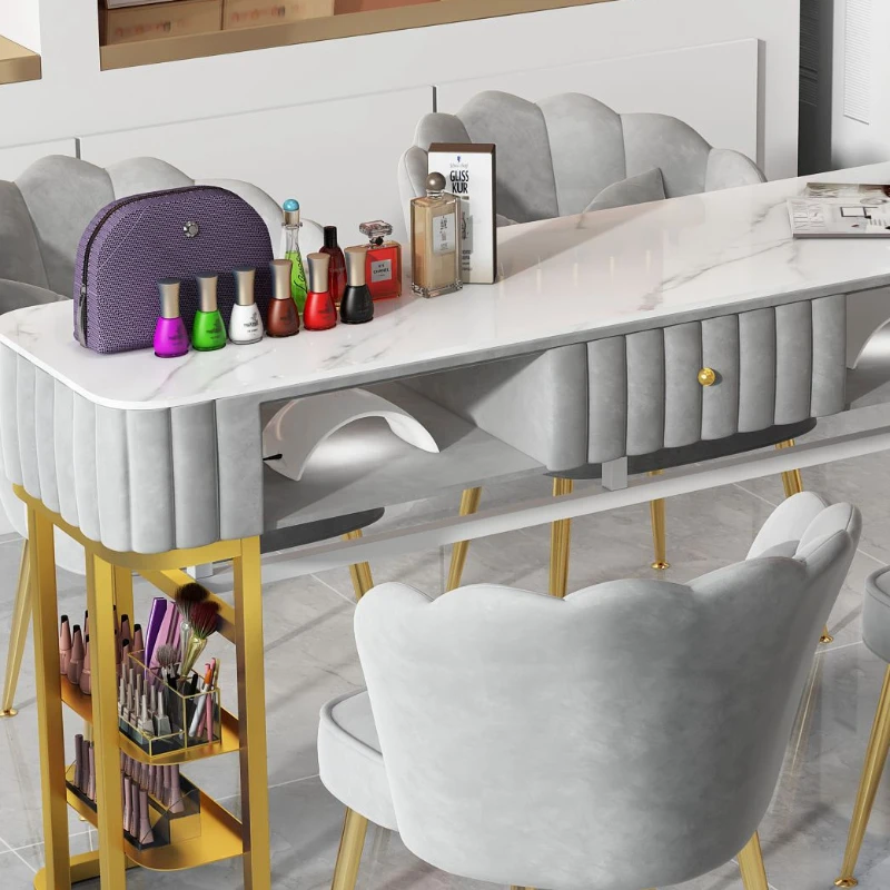 Table de Manucure Professionnelle Esthétique Simple, Équipement de Salon, YN50stuff