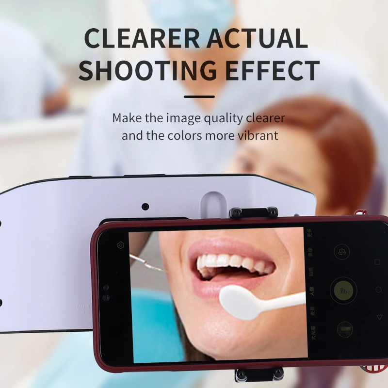 Dental Oral Fill Light Photography Equipment Holder Mobile Phone Flashlight Photo Lamp for Dentist Treatment Macro Intraoral